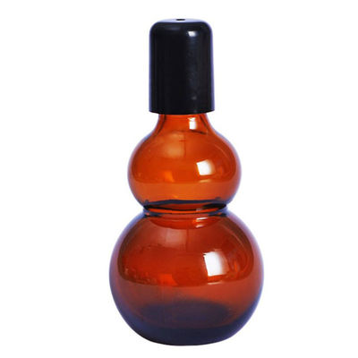 Garrafas de óleo essencial de Amber Glass Odm Roll On do cabaceiro com a bola de aço inoxidável da massagem