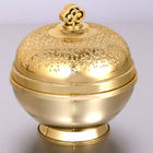 Prata de creme cosmética acrílica vazia luxuosa do ouro do frasco 10g